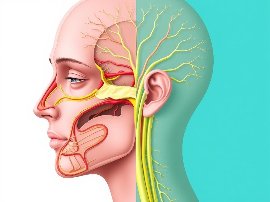 Иннервация лица: тройничный и лицевой нервы. Тройничный нерв (V пара): строение и функции