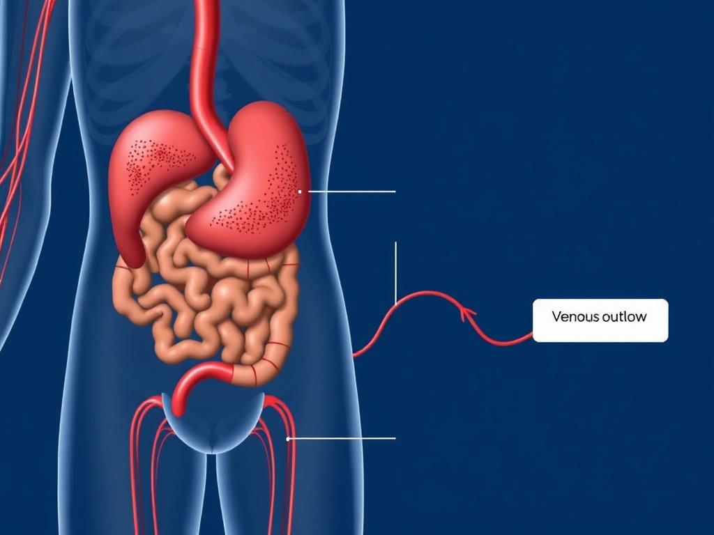 Кровоснабжение органов брюшной полости. Венозный отток и портальная система Кровоснабжение органов брюшной полости. Венозный отток и портальная система