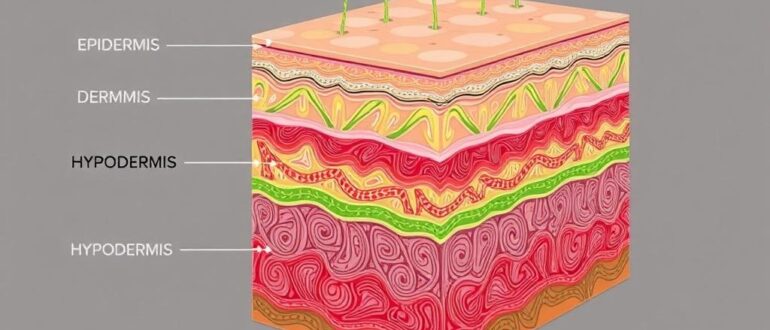 Слои кожи: эпидермис, дерма и гиподерма, взгляд изнутри
