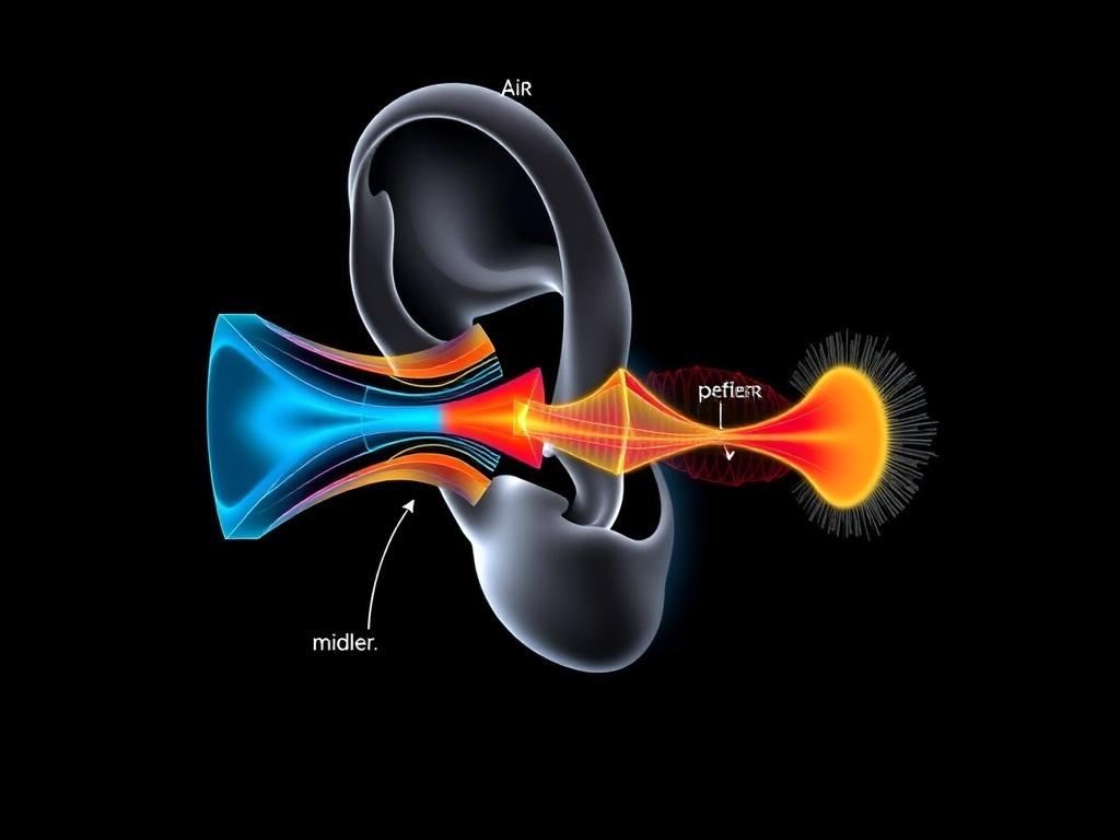Наружное, среднее и внутреннее ухо. Среднее ухо: от воздуха к механике