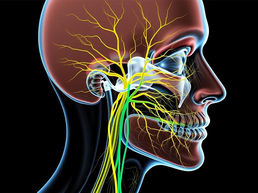 Иннервация лица: тройничный и лицевой нервы. Лицевой нерв (VII пара): строение и функции