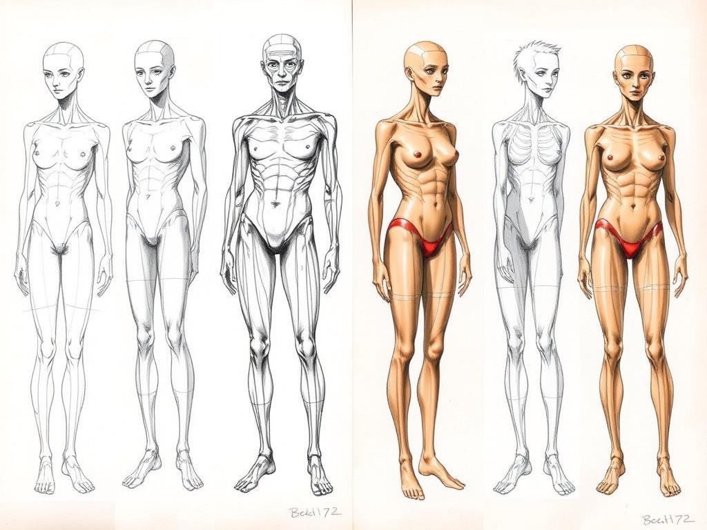 Анатомия в искусстве: как рисовать тело. Переход от анатомии к стилю: не теряйте личности