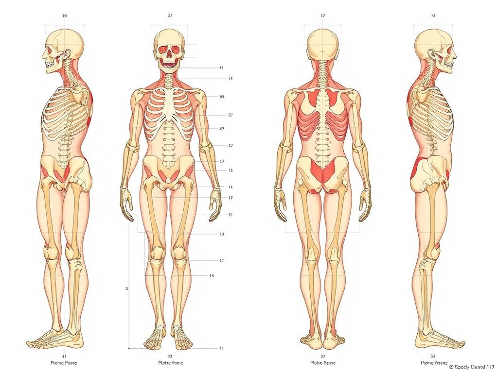 Основные анатомические плоскости и оси. Тонкости при оценке асимметрий и деформаций