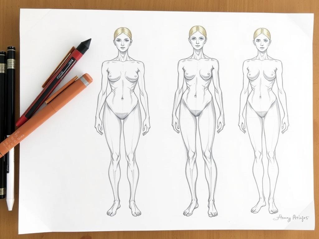Анатомия для художников: пропорции тела. Распространённые ошибки и как их избежать