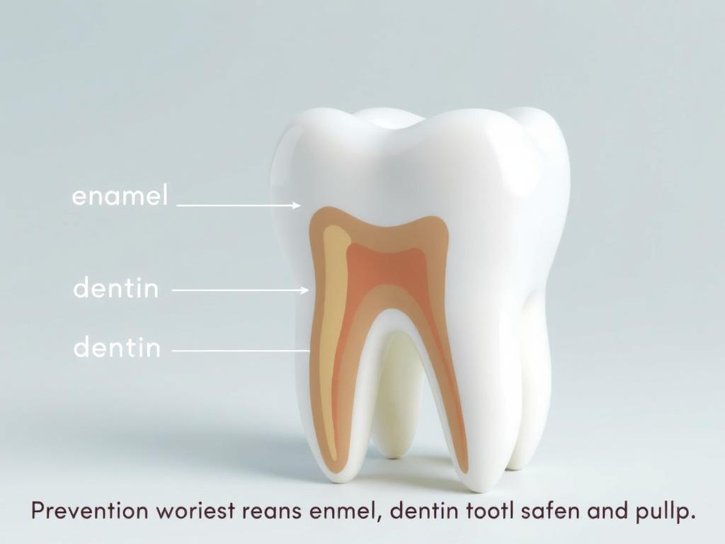 Строение зуба: эмаль, дентин, пульпа. Профилактика: сохранить эмаль, дентин и пульпу